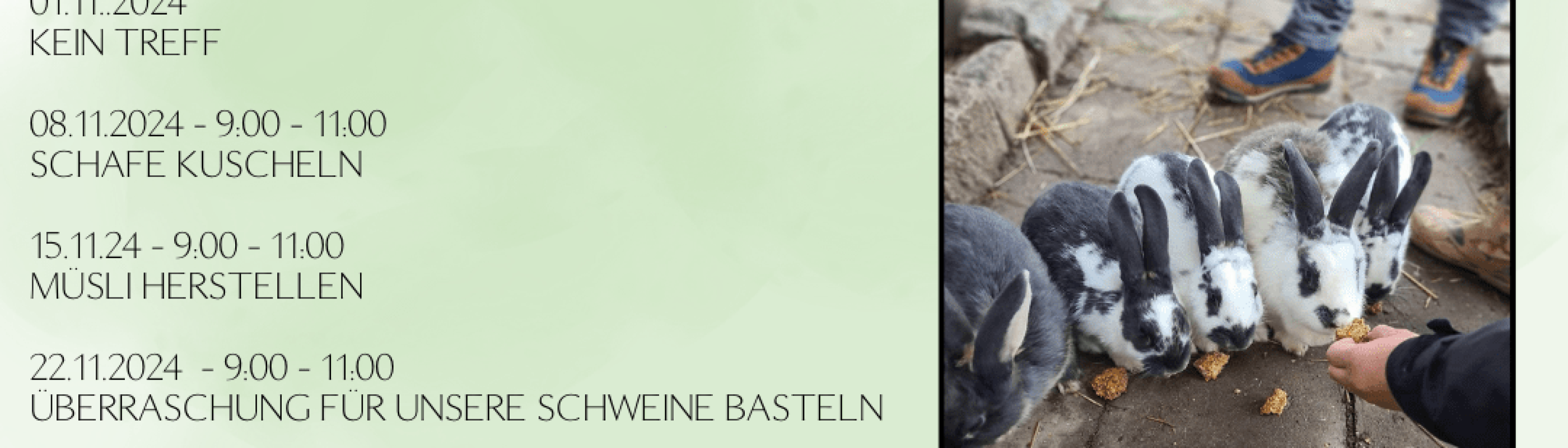 Programm Eltern - Kind - Treff